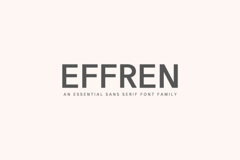Preview image of Effren An Essential Sans Serif Font Family