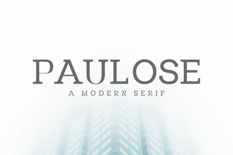 Preview image of Paulose Modern Serif Font Family