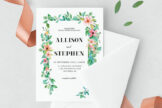 Product image of Foliage Wedding Invitation Template