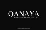 Product image of Qanaya Serif Font Family Pack