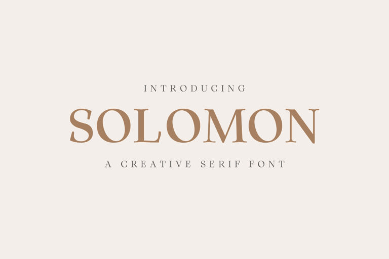 Preview image of Solomon Serif Font Family