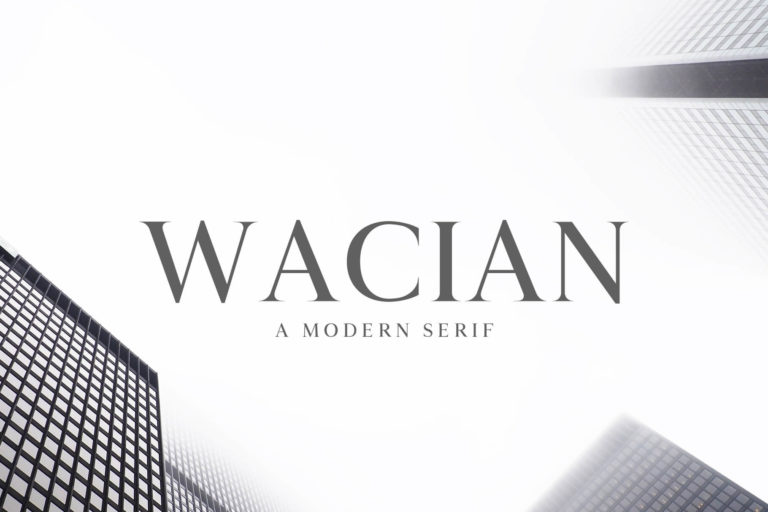Preview image of Wacian Serif Font Family