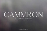 Last preview image of Cammron Serif Font Family