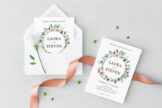 Product image of Wedding Wreath Wedding Invitation Template