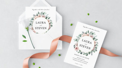 Wedding Wreath Wedding Invitation Template