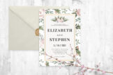 Product image of Rustic Floral Wedding Invitation Template