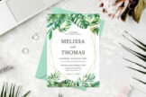 Product image of Tropical Palm Casual Wedding Invitation Template