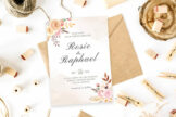 Product image of Blush Watercolor Wedding Invitation Template