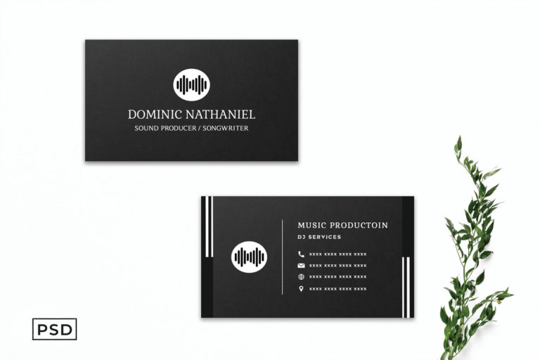 Preview image of Black Creative Business Card Template