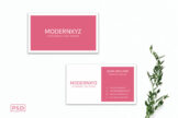 Last preview image of Pink Business Card Template