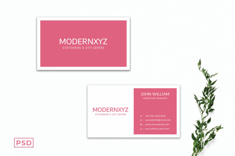 Preview image of Pink Business Card Template