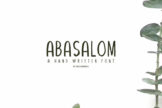 Last preview image of Abasalom | A Handwritten Font