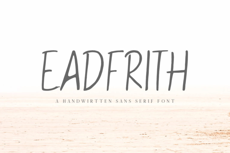 Preview image of Eadfrith Handwirtten Sans Serif Font