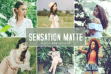 Product image of Sensation Matte Photoshop Actions