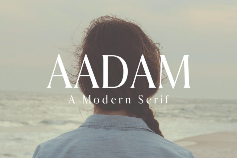 Preview image of Aadam Modern Serif Font Family