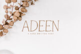 Last preview image of Adeen Handwritten Font