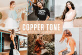 Product image of Copper Tone Mobile & Desktop Lightroom Presets