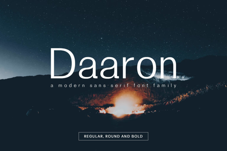 Preview image of Daaron Sans Serif Font Family