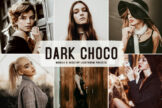 Product image of Dark Choco Mobile & Desktop Lightroom Presets