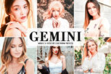 Product image of Gemini Mobile & Desktop Lightroom Presets
