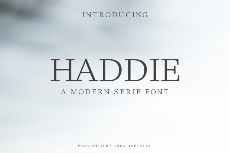 Preview image of Haddie Modern Serif Font