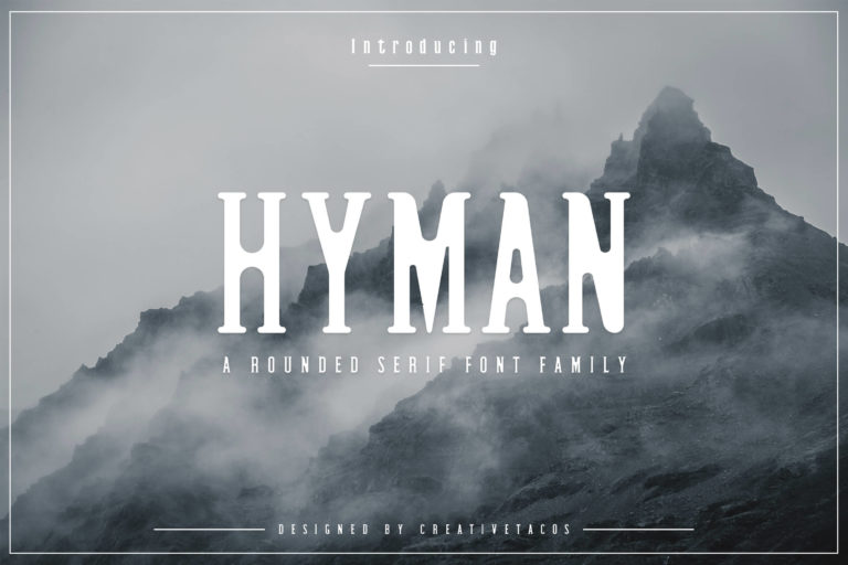 Preview image of Hyman Rounded Serif Font Family