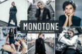Product image of Monotone Mobile & Desktop Lightroom Presets