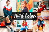 Product image of Vivid Color Mobile & Desktop Lightroom Presets