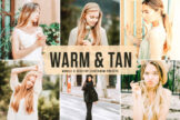 Product image of Warm & Tan Mobile & Desktop Lightroom Presets