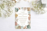 Last preview image of Boho Floral Pampas Grass Foliage Wedding