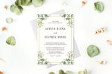 Product image of Greenery Rustic Wedding Invitation Template