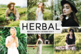 Product image of Herbal Mobile & Desktop Lightroom Presets