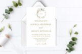 Product image of Modern Minimalist Wedding Invitation Template
