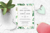 Product image of Wild Tropical Palm Wedding Invitation Template