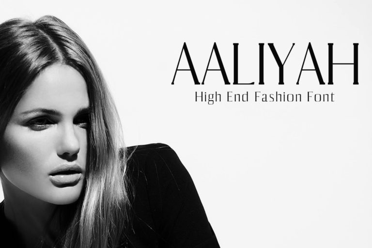 Preview image of Aaliyah Serif Typeface