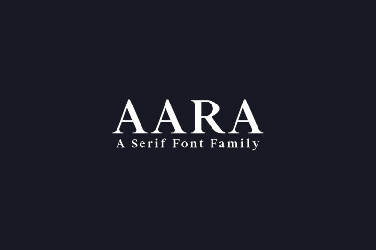 Preview image of Aara Serif Font Family
