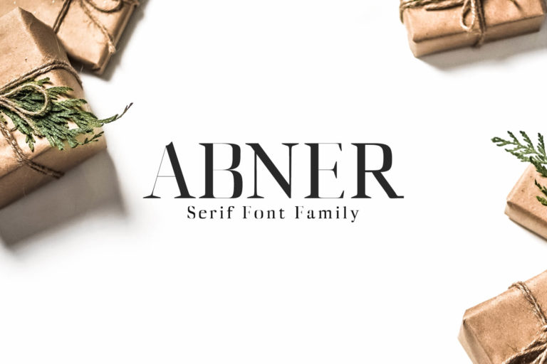 Preview image of Abner Serif Font Family