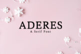 Product image of Aderes Serif Font Family