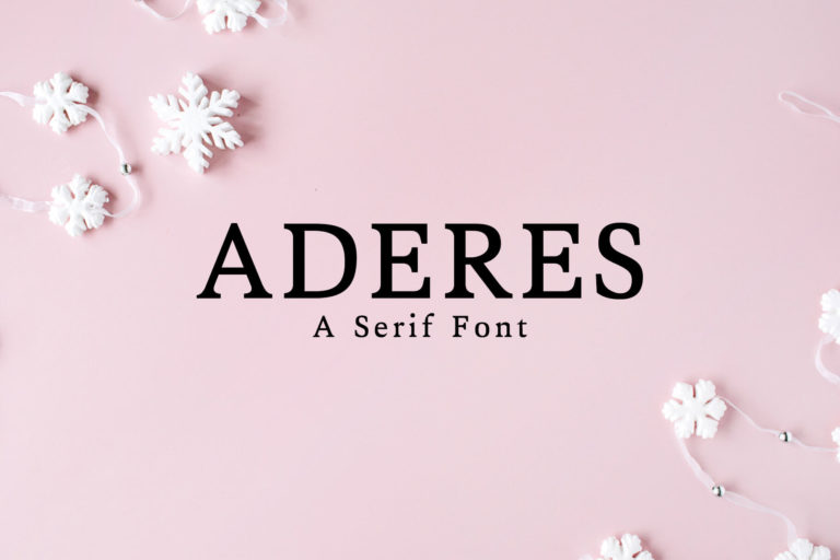 Aderes Serif Font Family - Creative Finest