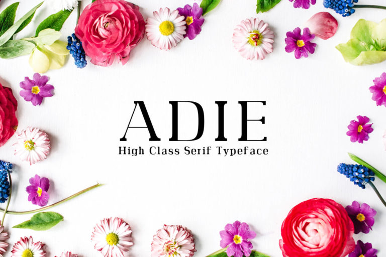 Preview image of Adie High Class Serif Typeface