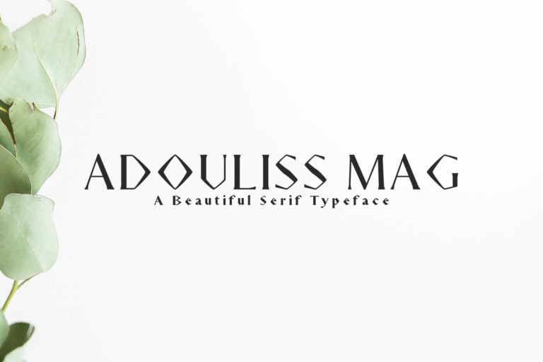 Preview image of Adouliss Mag Serif 9 Font Family