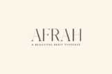 Product image of Afrah Serif Typeface