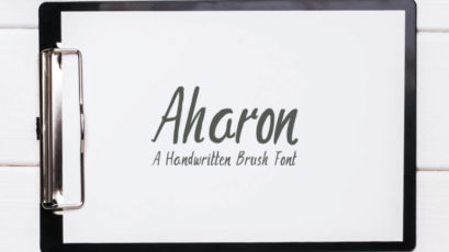 Aharon Handwritten Brush Font