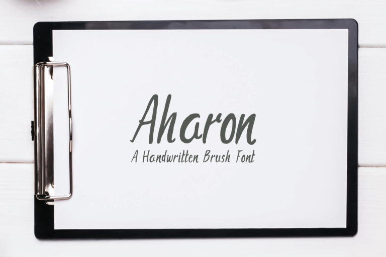 Preview image of Aharon Handwritten Brush Font