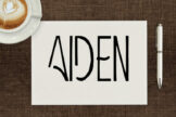 Product image of Aiden Art Deco Font