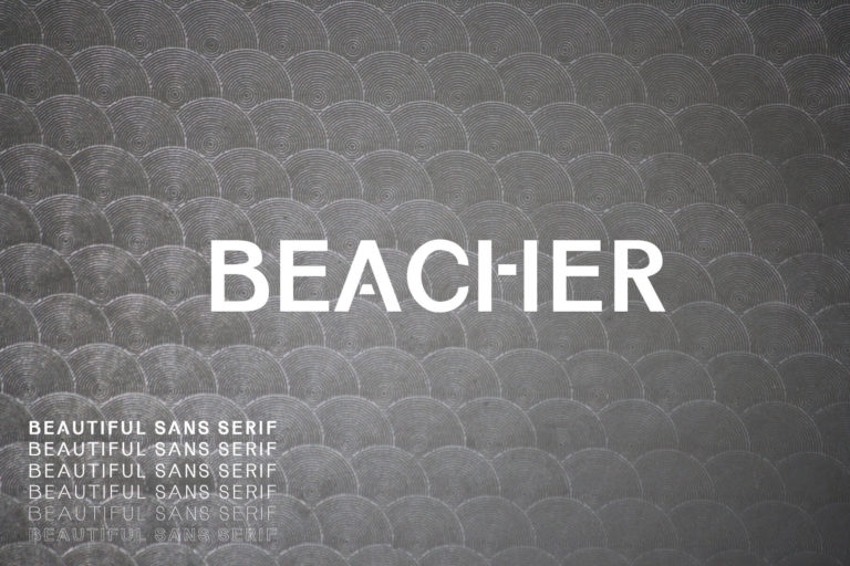 Preview image of Beacher Sans Serif Font Family - A Minimalist Font