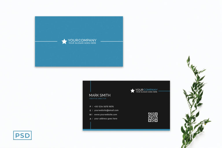 Preview image of Blue Minimal Creative Business Card Template