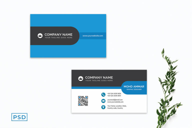 Preview image of Blue Modern Minimalist Business Card Template