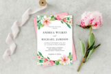 Product image of Blush Pink Floral Wedding Invitation