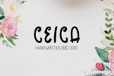 Product image of Ceica Handwritten Duo Font + Bonus